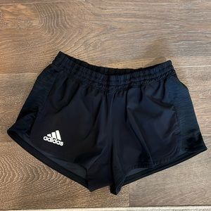 Adidas black sports shorts size small